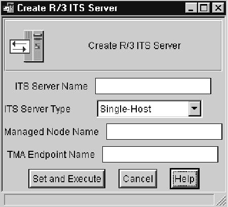 This task creates an icon for the database server in the appropriate R/3 system policy region.