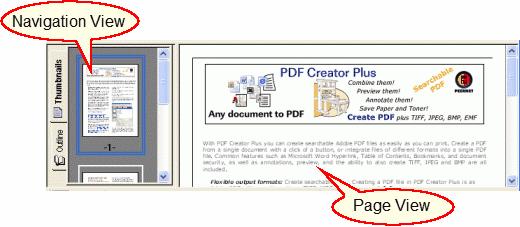 Design Window The PDF Creator Plus design window is split into two panes.
