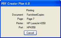 From the Print dialog that appears, select a printer from the Name drop list. The Print Range section allows you choose what pages of the project to send to the printer.