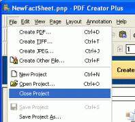 Closing Projects To close a project file, go to the File menu and click the