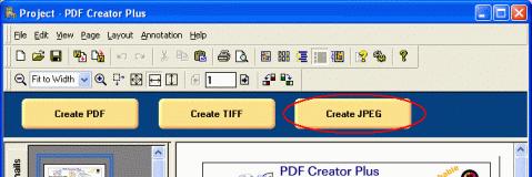 Creating a JPEG Image Creating a JPEG Image JPEG files are a serialized file format. A separate JPEG file will be created for each page in the project.