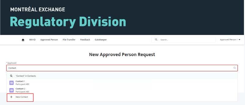 Once the Request Is Created In order to submit a new Approved Person request, you need to review and fill asked information on each of the tabs.