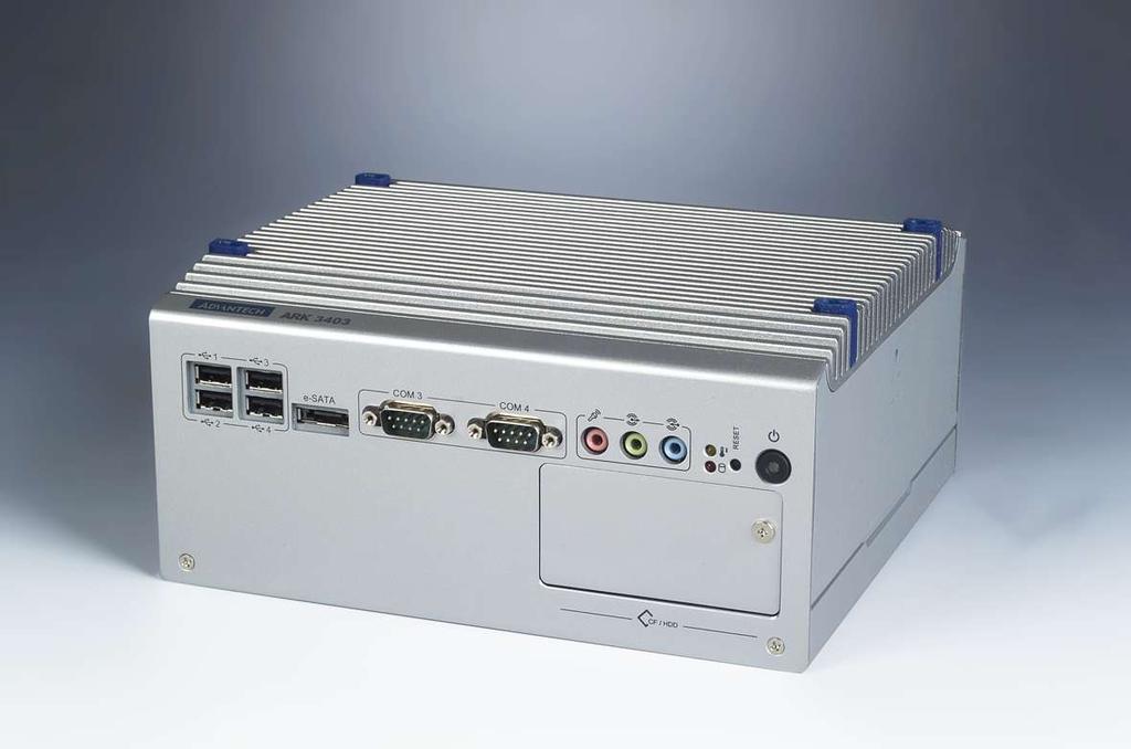 ARK-3403 产品规格 Processor ARK-3403-D5A1E ARK-3403-D6A1E System Chip D510 1.66Ghz D525 1.