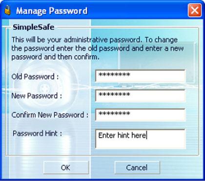 MANAGING YOUR LOGIN PASSWORD For security reasons, you may want to change the Security Area login password or hint.