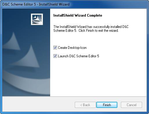 Installing Instructions D&C Scheme Editor 5.2 5 Click the button Change to choose another installation folder.