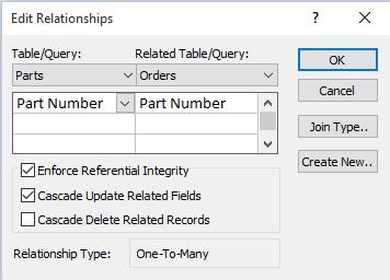 Cascade delete related records Equally, you may also have a valid reason for deleting a record in one table and related records in the related table, for example, a record from the Parts table and