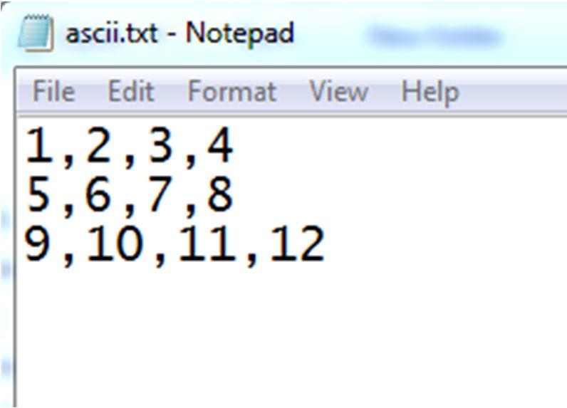 Importing Data: ASCII Make the data folder your Current Folder.