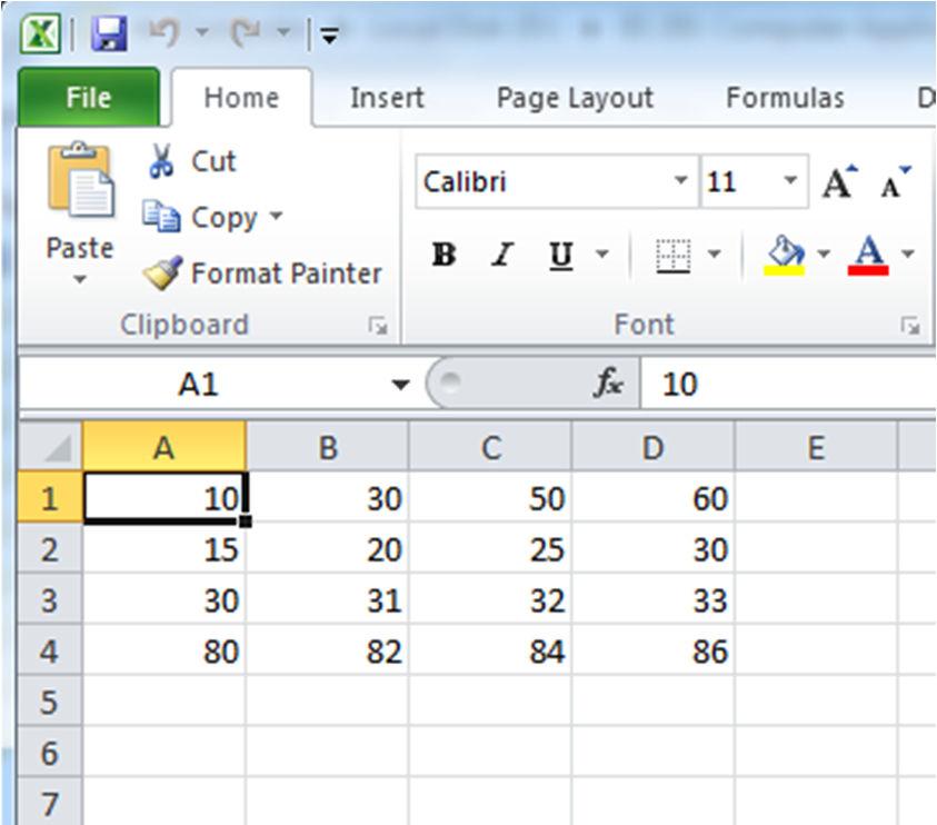 Importing Data: Excel Make the data folder your Current Folder.