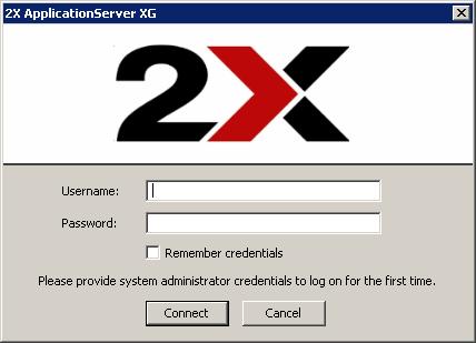 5. Select the option 2X ApplicationServer XG for a default installation of the 2X ApplicationServer XG and click Next. 6. Click Install to start the installation.