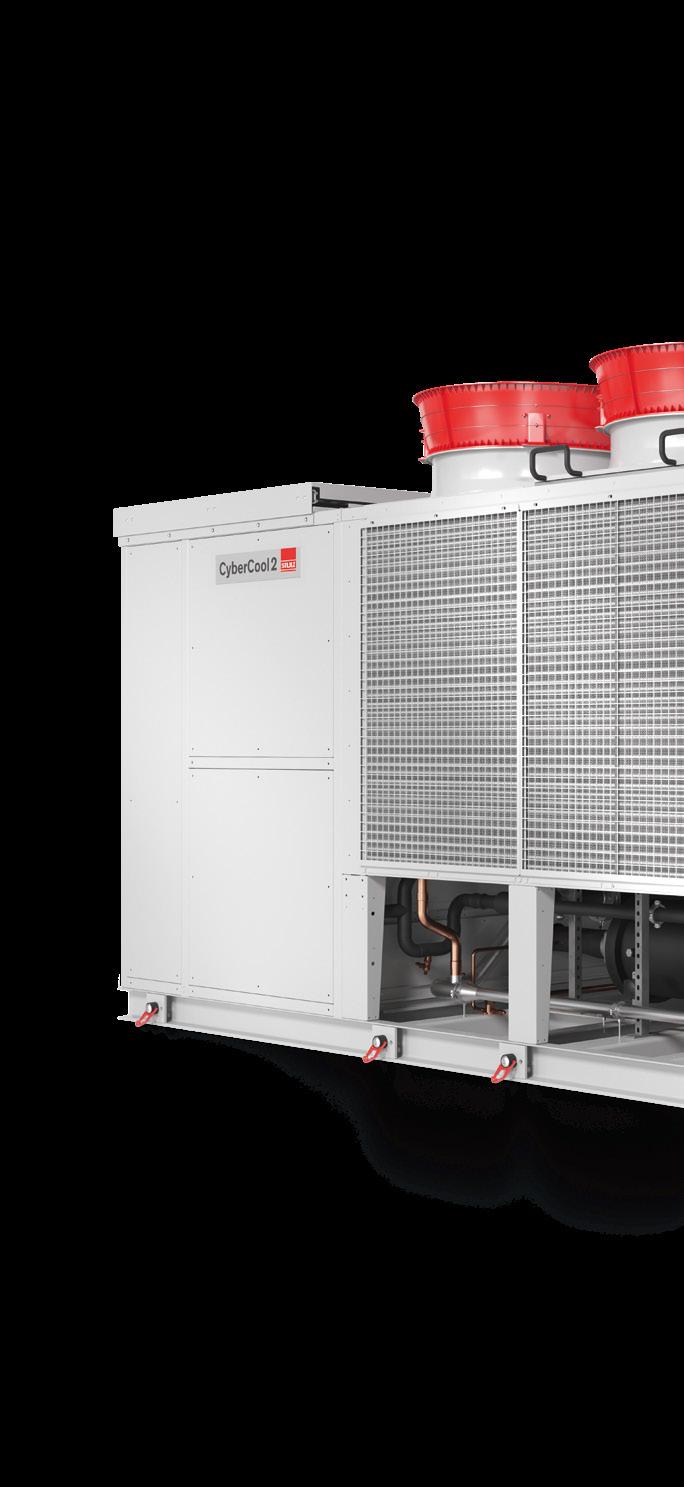 CyberCool 2 Energy efficiency at a glance Maximum size condensers EER Maximum size components ensure low energy consumption. 1.