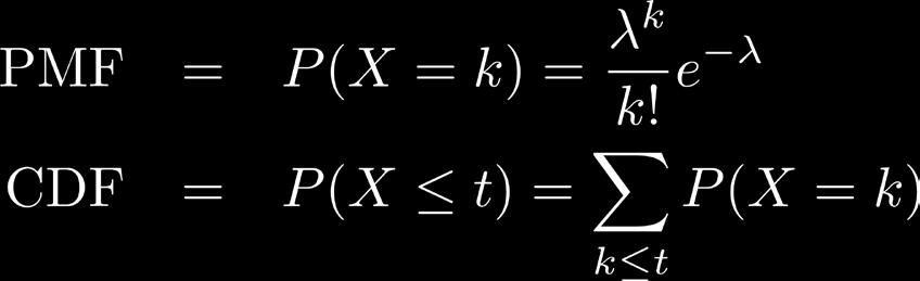 Poisson distribution How many desired results will be obtained during the given time?
