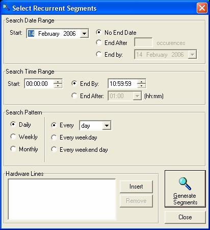 Search Date Range The Search Dare Range section allows you to set the date criteria that you want to use fro extracting the Hardware Marks.