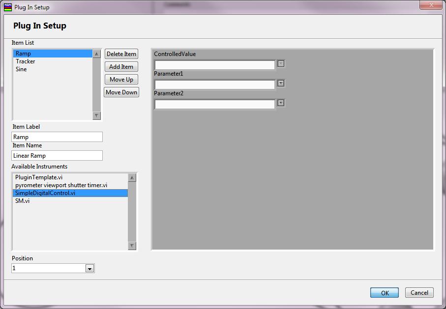 Configure - Plugins Setup screen for AMBER