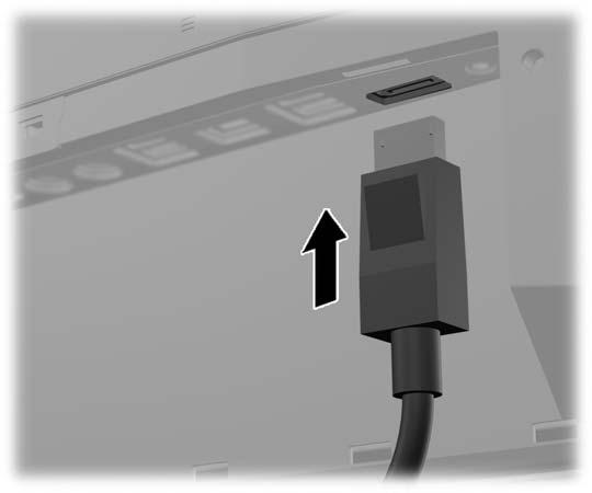 3. If your second display has a DisplayPort connector, connect a DisplayPort cable