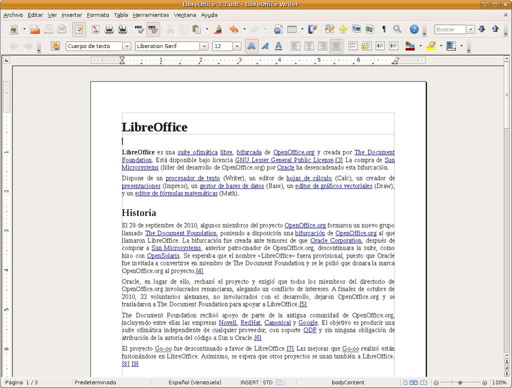 LibreOffice 3.