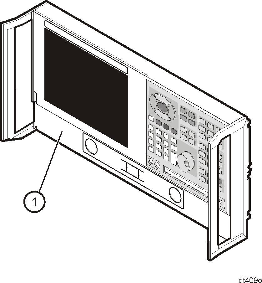 Step 5. Replace the Lower Front Panel Overlay Refer to Figure 6 for this procedure. The new parts referenced in this procedure are listed in Table 1 