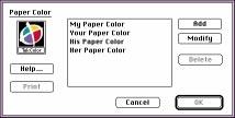 Editing Profiles 4 Specifying paper or background color Note The Paper Color command is available only in the Expert Calibration user mode.