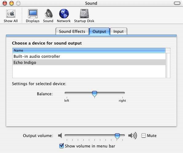 Default sound output To be able to enjoy your Indigo, you need to set Indigo as the default sound output. From the Apple menu, select System Preferences.