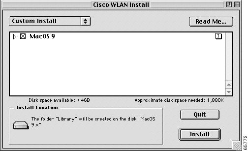 Installing the Driver and Client Utility Double-click CiscoWLAN Install to activate the installer. You should keep the Cisco WLAN Install file.
