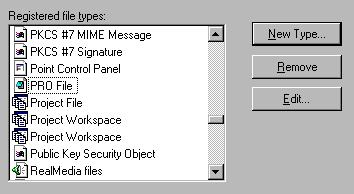 Part Program File Type Associations Based on the registered file types defined on your system, you can associate a text editor with the part program extension (typically.pro).