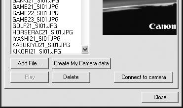 Enjoy Customizing Your Camera with the My Camera Settings 49 4 Once you have saved the file, click and close the My Camera Maker window.