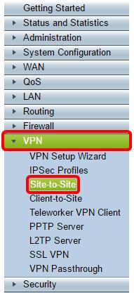 Step 2. Click Create a site-to-site VPN. Step 3.