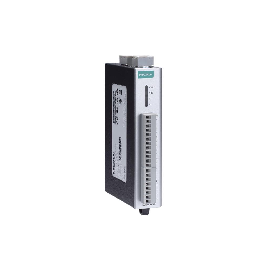 iologik R1200 Series RS-485 remote I/O Features and Benefits Dual RS-485 remote I/O with built-in repeater Supports the installation of multidrop communications parameters Install communications