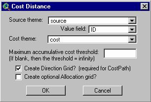 20 1. From Feature Extraction menu, choose Cost Distance.