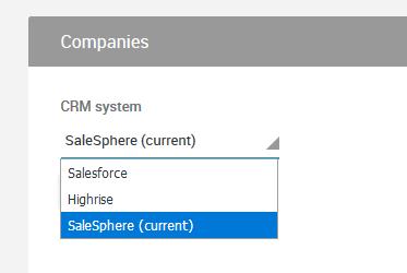 If you use the SaleSphere CRM and perform data management here, proceed as follows: Add and edit companies On the "Companies" level you can add new companies or edit