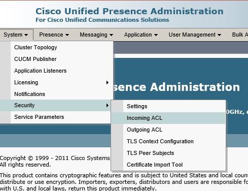 Configuration for Cisco Presence With Cisco unified Presence Server Note: prior to configure Imagicle presence server, you must configure CuCM following the "Configuring Cisco Unified Communications