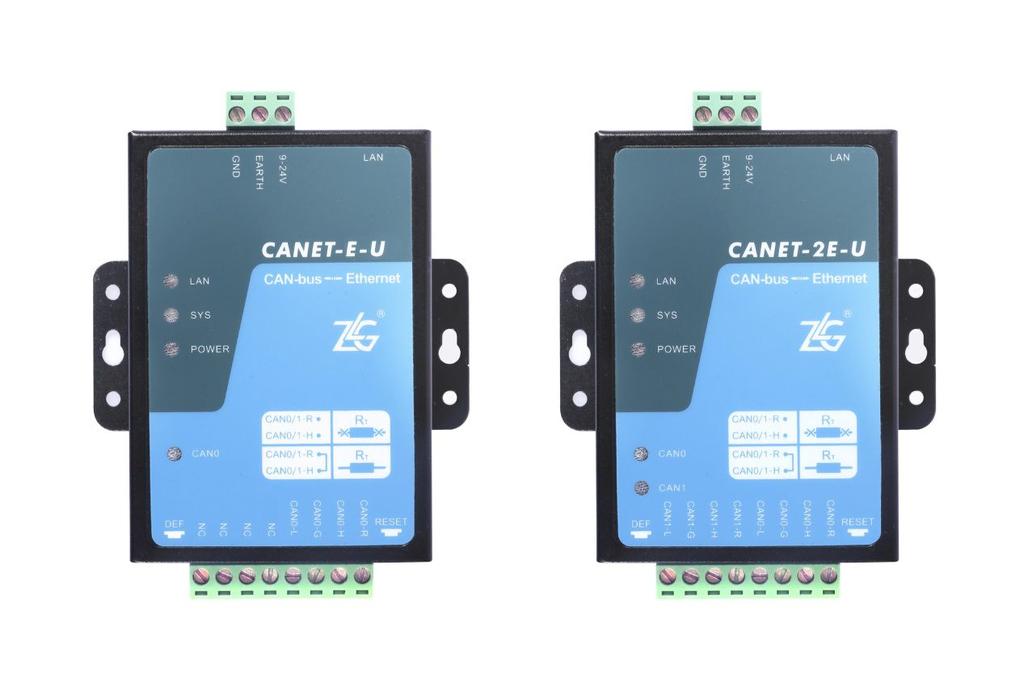2ChapterChapter 2: Hardware Interface Description This chapter introduces the hardware interfaces of CANET-E(2E)-U. 2.1 Appearance 2.