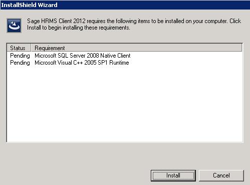 Step 2 - Install the Client 2. The client installation begins and searches your machine for the required components.