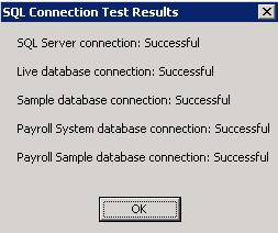 Upsize data from FoxPro to SQL Server 6. Click Test Connections to test for valid connections to the databases.
