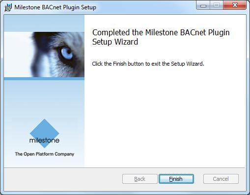 On the computers where the Milestone Management Client is installed. Installation steps for the BACnetPluginInstaller.msi: 1. Launch the installation file (BACnetPluginInstaller.msi). 2.