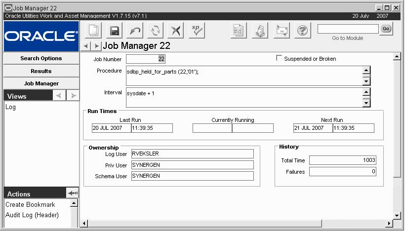Administration Chapter 24 Job Manager A batch process is a task that the system runs automatically.