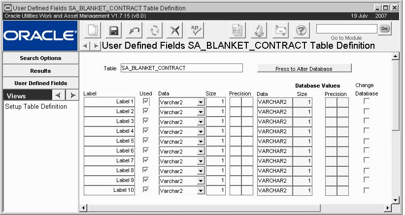 User Defined Fields Module Views The window includes fields to make these refinements as well as a display that confirms your selections.