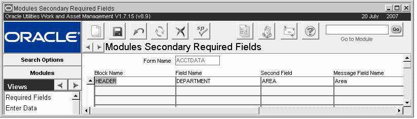 This value can be overwritten if necessary. See the section titled Enter Data for instructions on entering defaults. Reqd - Check the Required box if you want to make the field a required field.