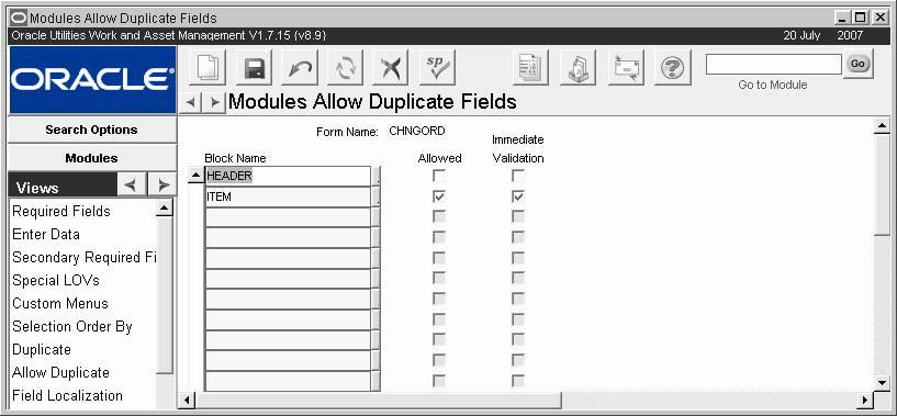 Invalid (check box) - If this check box is marked for a field, the system automatically marks the data in the field as invalid.