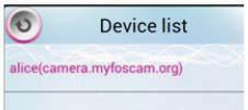 Click the icon to add camera then you can see the camera in the Device List.. Select one IP address and click it, then you can enter the surveillance window.