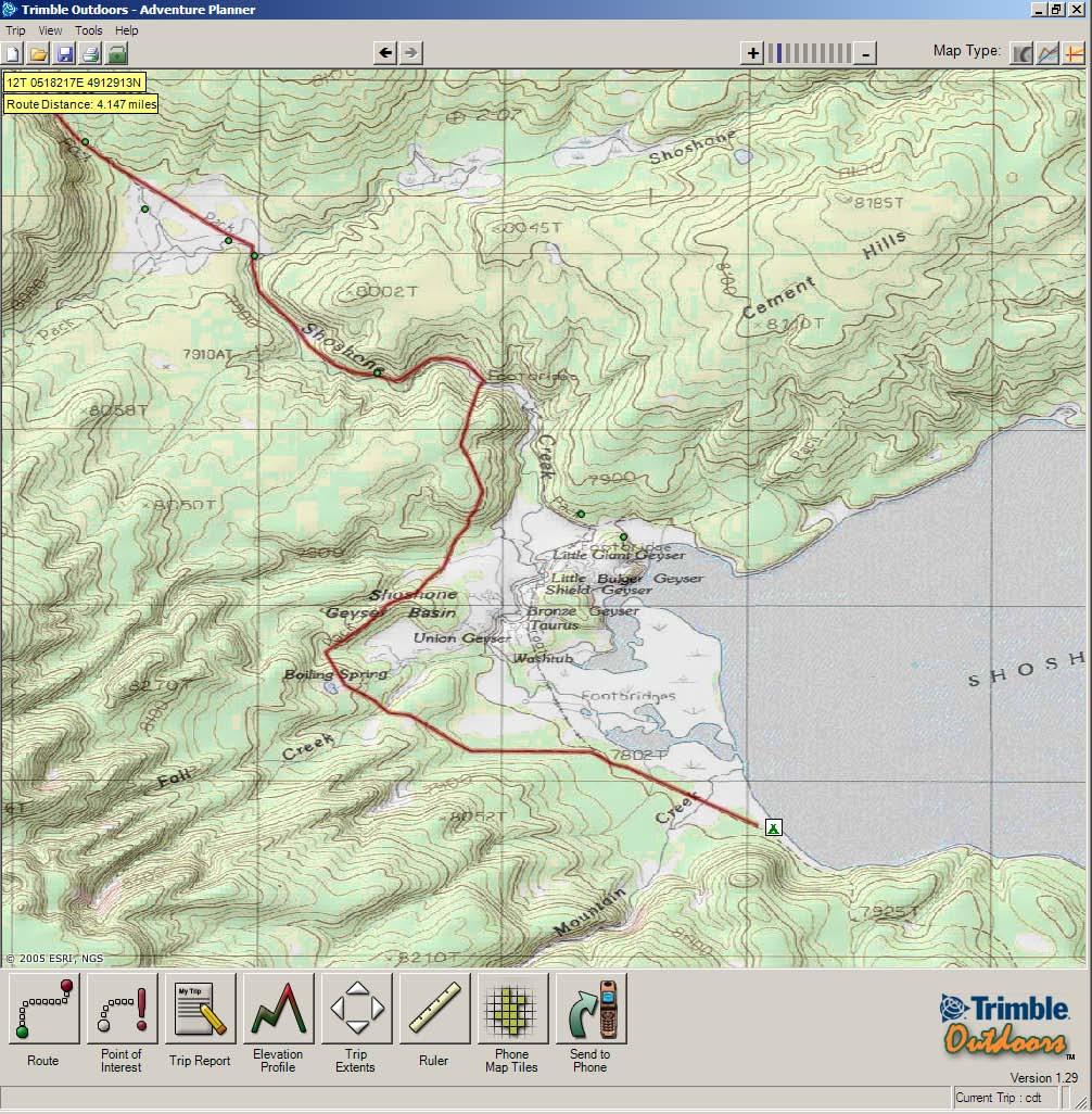 Plan Trimble Adventure Planner Use Topographic, Aerial, or Street