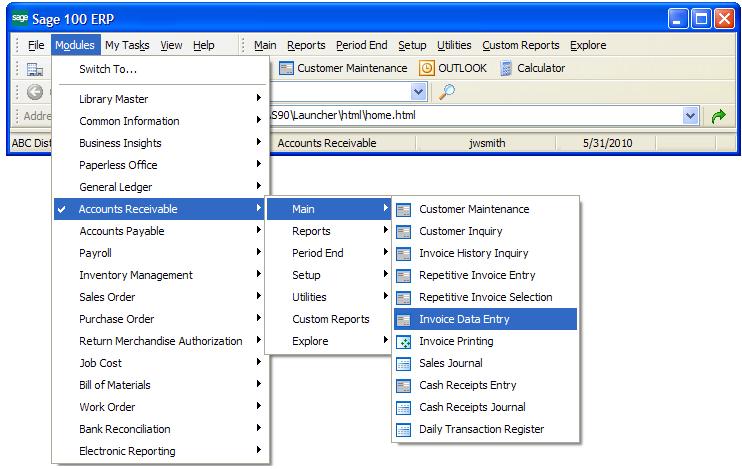GETTING TO KNOW YOUR DESKTOP Accessing Modules and Tasks The software provides several ways to access modules and tasks.