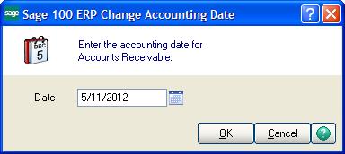 LESSON 4 - CHANGING THE ACCOUNTING DATE Lesson 4 - Changing the Accounting Date NOTE The M/d/yyyy format is the default date display format.