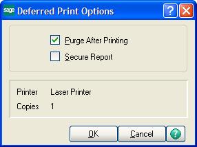 LESSON 12 - PRINTING REPORTS, LISTINGS, OR FORMS NOTE In the Printer Setup dialog box, you can also specify all report pages to print or a page range.