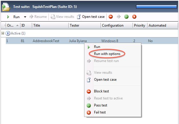 If Microsoft Test Manager is not running any more, open it by selecting Start All Programs Microsoft Visual Studio 2012 Microsoft Test Manager.