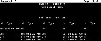 Similarly type the change udp 2 and change udp 4 to assign Local to
