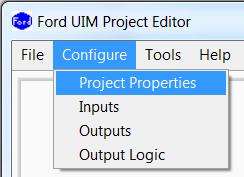 4 Creating a New Project In order to create and successfully flash a UIM program, a User must complete All the steps within the sections listed below: i. Project Properties ii. Inputs iii. Outputs iv.