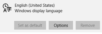 Languages Related settings