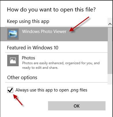 For linking other files like.png or.gif or any format you require to open, change the above content as per respective image format. For example, replace jpegfile with pngfile or giffile or paint.