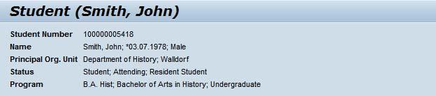 3.3.3 Application Title and Student Header Fig. 16. Application Title and Student Header Application title is shown in the form of Student (Last Name, First Name).