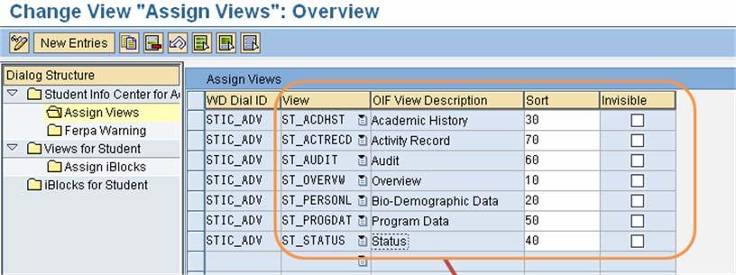 In FERPA warning, you can active/inactive the FERPA warning for Student Info Center. It is activated by default. 5.2.2.2.3 Customize View Assignment Fig. 106.